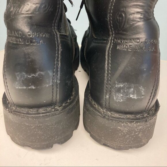 WOMEN - DANNER Sz 9 Moto Military Style Y2K Lined Leather Mid-Calf Lace Up Boots - Picture 10 of 15